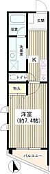 フレール南長崎 1Kの間取図画像
