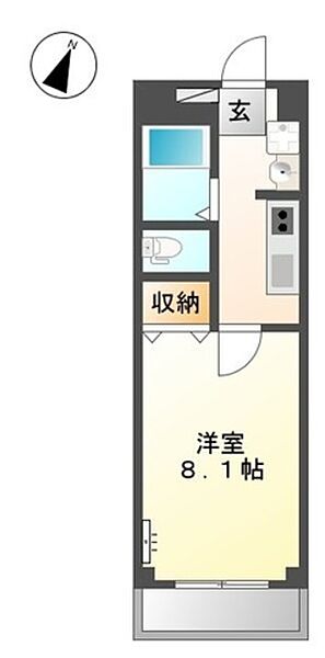 和歌山県和歌山市毛見(賃貸アパート1K・2階・24.75㎡)の写真 その2