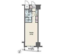 ＭＦＰＲ代々木タワー 404 4階1Kの間取り