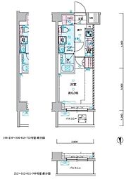 GENOVIA谷塚 1Kの間取図画像
