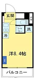 ラフィーヌ・立石 ワンルームの間取図画像