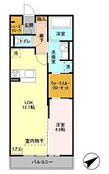 グランフラッツ幕張 1LDKの間取図画像