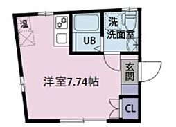 Maison de Aifur 1階ワンルームの間取り