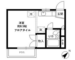 プラムコート吉祥寺 ワンルームの間取図画像