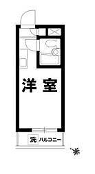 メゾン・ド・オヌール 2階ワンルームの間取り