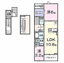 セブンI 2LDKの間取図画像