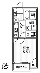 T's Cuoreお花茶屋 1Kの間取図画像