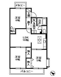 グランドサン六番館 3LDKの間取図画像