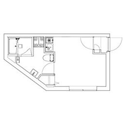 MAXIV CITY 新江古田 4階ワンルームの間取り