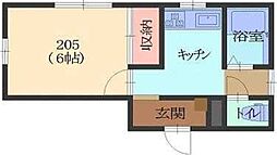 アスパイアレジデンス 1DKの間取図画像