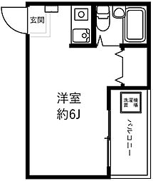 第2三誠ビル ワンルームの間取図画像