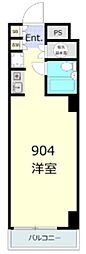 ライオンズマンション八丁堀 ワンルームの間取図画像