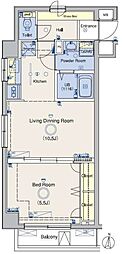 レナトゥス四谷 1LDKの間取図画像