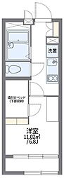 レオパレス彩 1階1Kの間取り