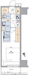 トラディティオ門前仲町 1Kの間取図画像