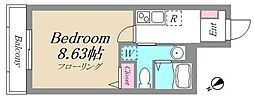 ニューウィステリア浮間 1Kの間取図画像