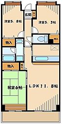 グレース代官4 3LDKの間取図画像