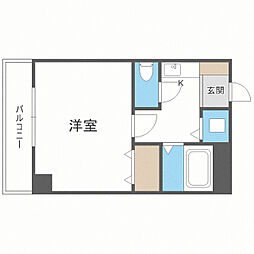 西新I.G.ビレッジ 1Kの間取図画像