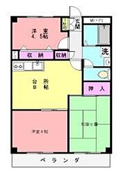 ルミエール藤ケ丘 3DKの間取図画像