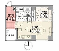 TAS上北沢レジデンス 1LDKの間取図画像