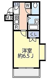 グランヴァン西落合 1階1Kの間取り