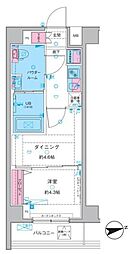 GALICIA中野新井薬師 1DKの間取図画像