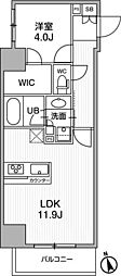 SEASONFLATS浅草言問道り 1LDKの間取図画像