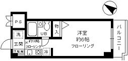チェリーコート武蔵小金井 1Kの間取図画像