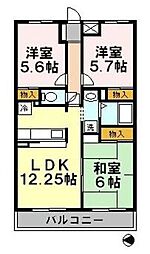 プロスペリテ新蒲田 3LDKの間取図画像