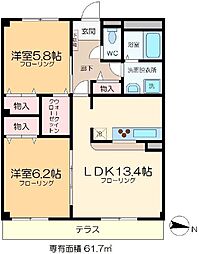ヴェルドミール カシマ 2階