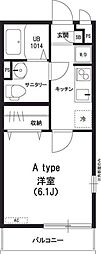 リブリ-SAIRIN23 1Kの間取図画像
