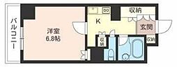 エスティメゾン川崎 1Kの間取図画像