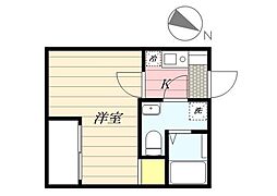 リベルタ高砂 1SLKの間取図画像