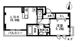 ディーズプラス西大島 1LDKの間取図画像