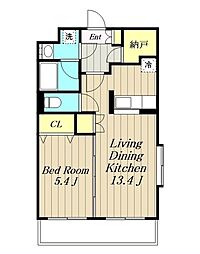 シーグランドゥール(Sea　Grandeur) 1階1LDKの間取り