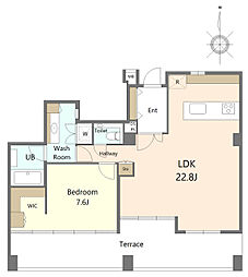 原宿プラザビル 5階1SLDKの間取り