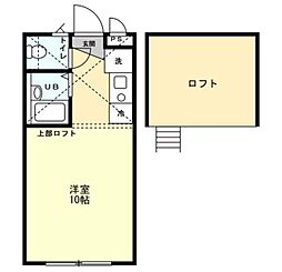 アルシオーネ相模大野 ワンルームの間取図画像
