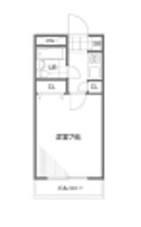 エステージ井荻 2階1Kの間取り