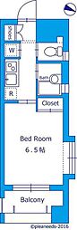 ミリオン大塚アヴィニティー 1Kの間取図画像