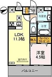 SEJOURYUTOHA 1LDKの間取図画像