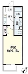 プラチナパレス 1Kの間取図画像