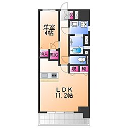 ドーマ泉大津 1LDKの間取図画像