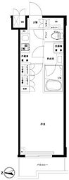 ルーブル川崎八番館 1Kの間取図画像