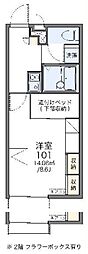 レオパレス宮ノ前1号棟 1Kの間取図画像