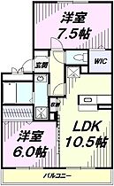 リビングタウン三ツ木Ｃ  ｜ 東京都武蔵村山市三ツ木１丁目（賃貸アパート2LDK・2階・56.13㎡） その2