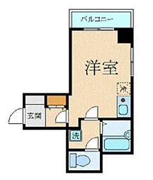 東京メトロ東西線 九段下駅 徒歩1分の賃貸マンション 9階ワンルームの間取り