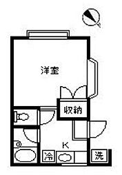 TACHIBANA 1Kの間取図画像