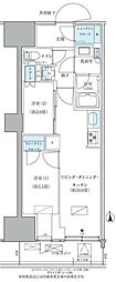 パークアクシス品川天王洲アイル 2LDKの間取図画像