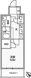 ライムレジデンス町田 1Kの間取図画像