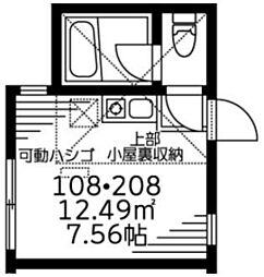 ボンブラン白楽 ワンルームの間取図画像